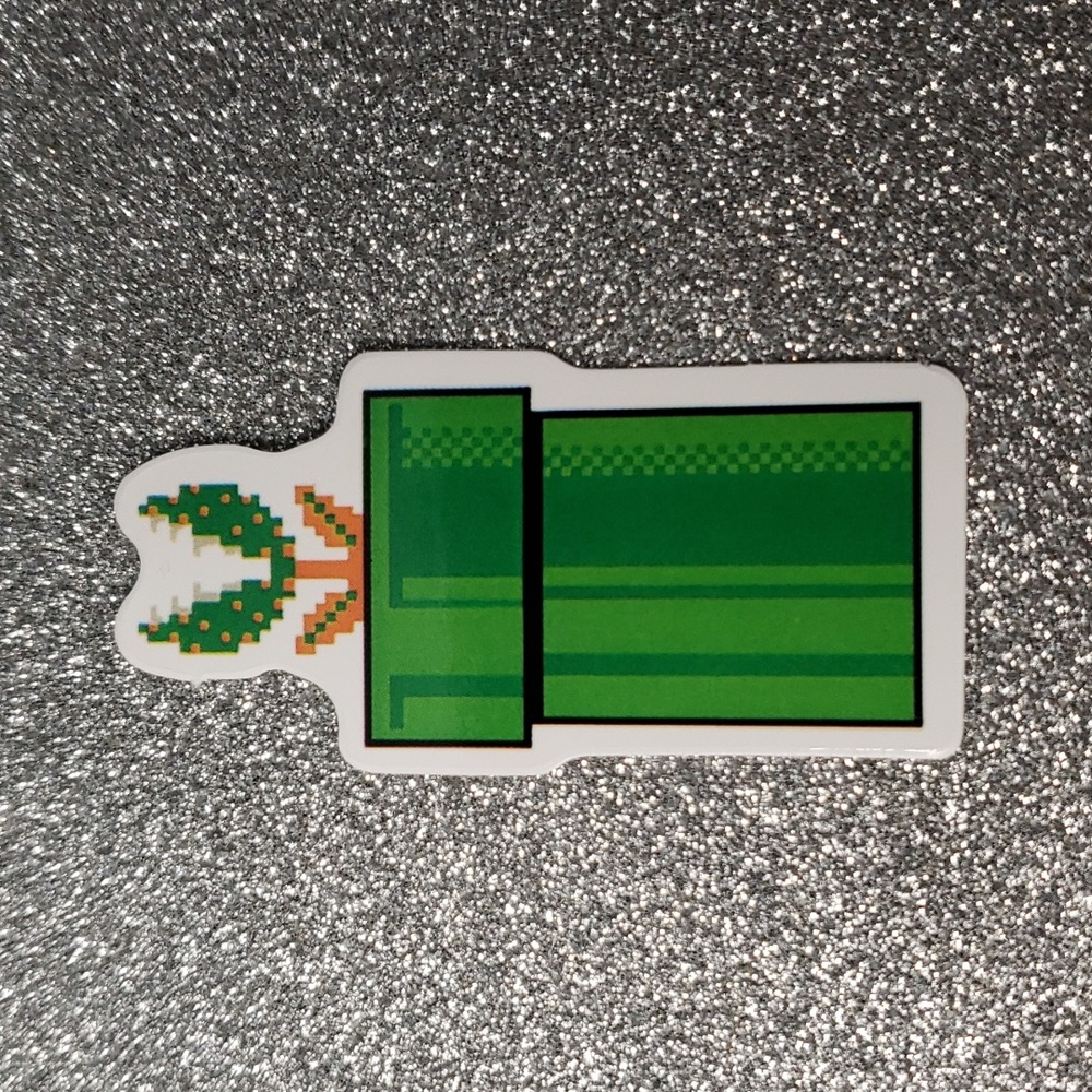 SUPER MARIO WATERPOOF Sticker Piranha Plant